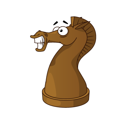Шахматный конь смешной