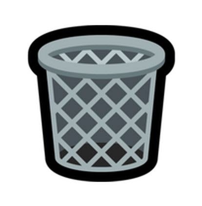 Мусорная корзина эмодзи