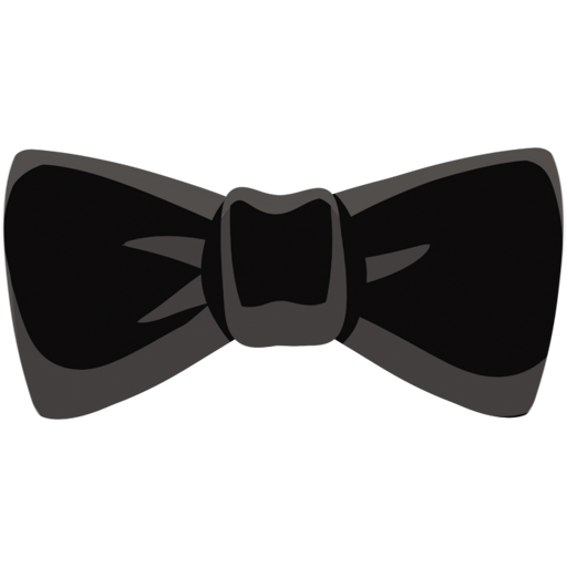 Галстук бабочка на черном фоне