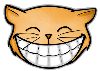 Смеющийся кот смайлик