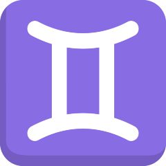 Знак зодиака Близнецы эмодзи