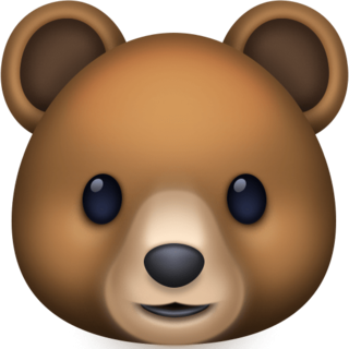 Смайлы эмодзи медведь