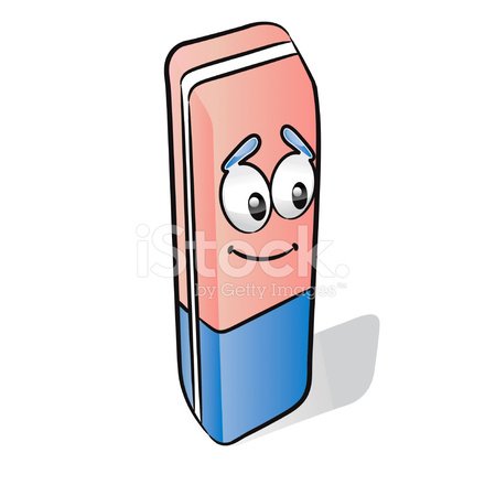 Карандаши с глазами и ластик