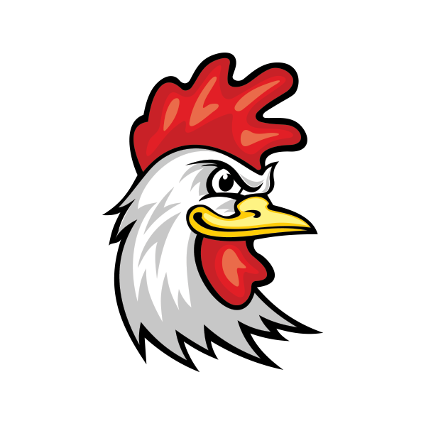 Голова курицы мультяшная