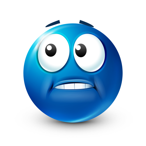 Голубой смайлик