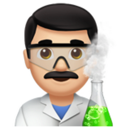 Эмодзи мужчина ученый