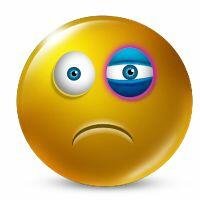 Смайлик с фингалом