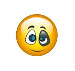 Смайлик с фингалом