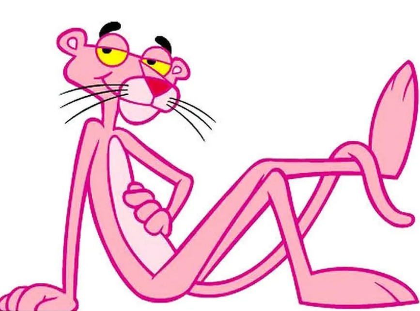 Телефон розовой пантеры. Розовая пантера 1998. Розовая пантера в очках. Розовая пантера рисунок.