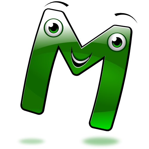 Буквы голубые