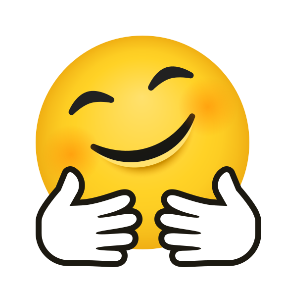 Смайлик обнимаю