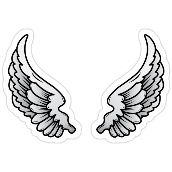 Крылья стикер