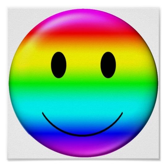 Разноцветные смайлики
