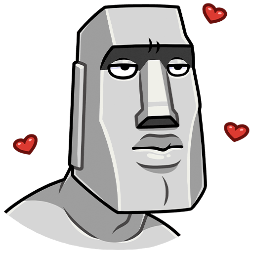 Моаи Стоун ЭМОДЖИ