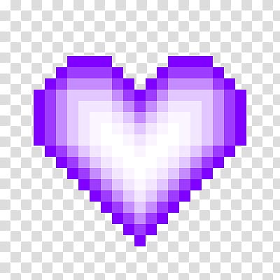 Сердечко пиксельное фиолетовое