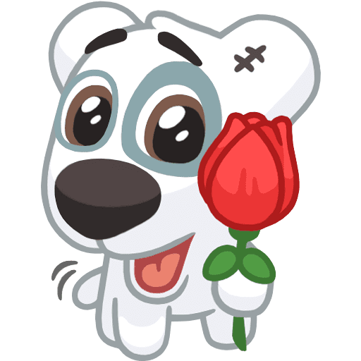 Стикеры собака Спотти