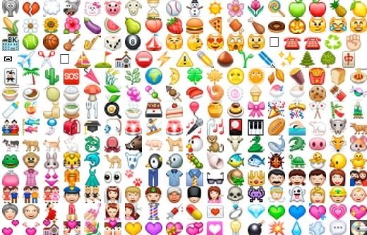 Набор символов для смайлов