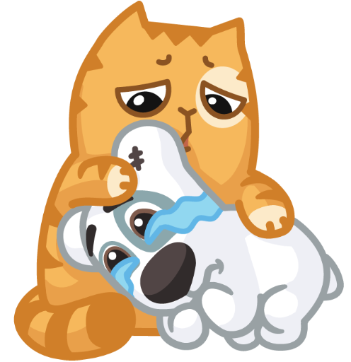 Кот персик и пес Спотти