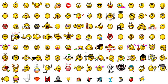 Смайлики из ICQ