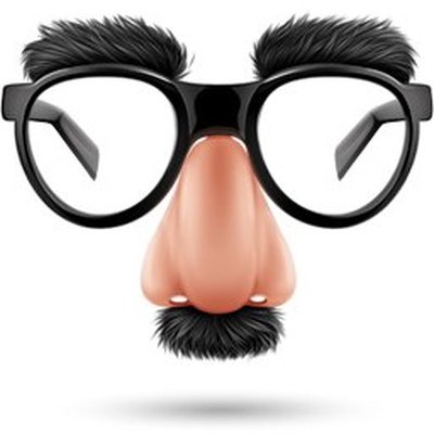 Маска с носом и очками