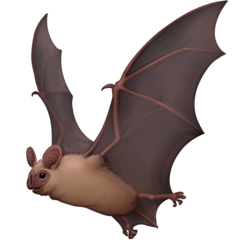 Смайлик летучая мышь айфон