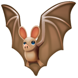 Смайлик летучая мышь