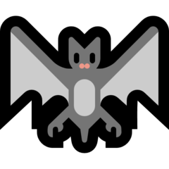 Черная летучая мышь из мультика