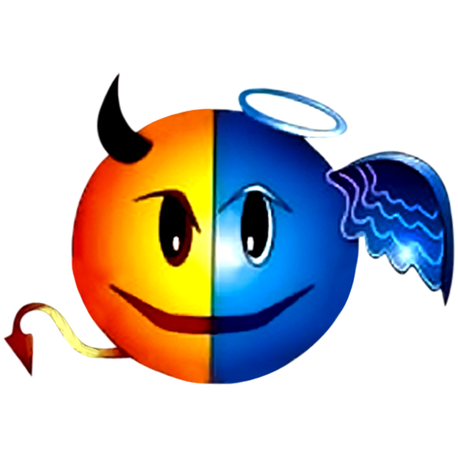 Злой и добрый смайлик