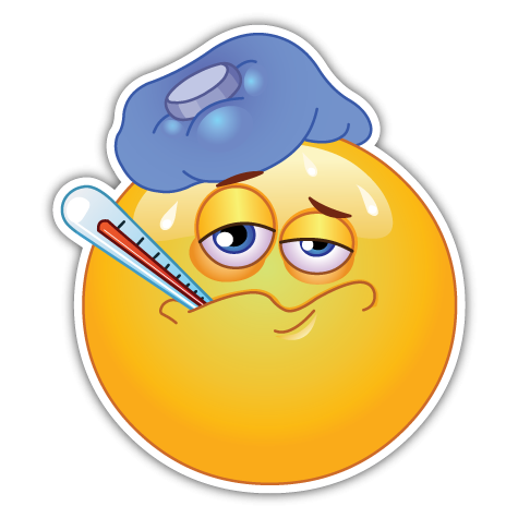 Смайлик я заболела