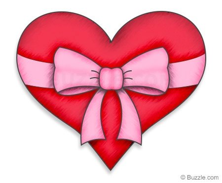 Смайлик сердечко с бантиком