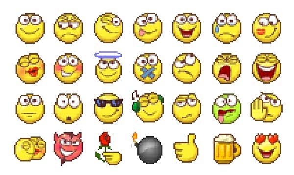 Набор смайликов из аськи