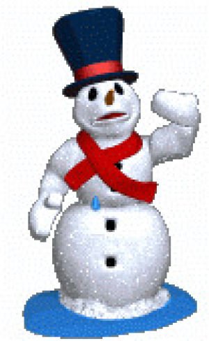 Снеговик gif