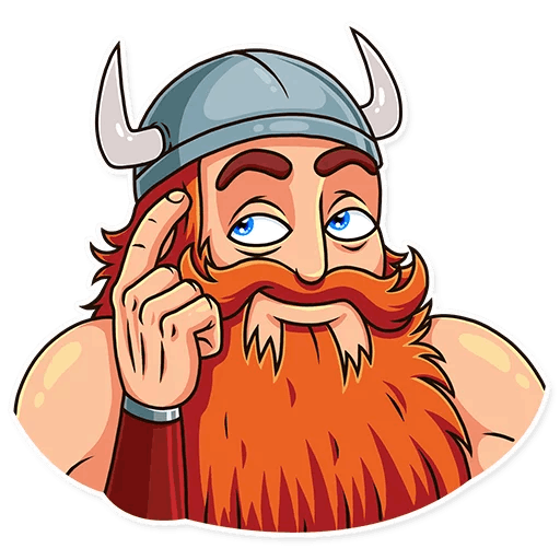 Стикер Викинг телеграм