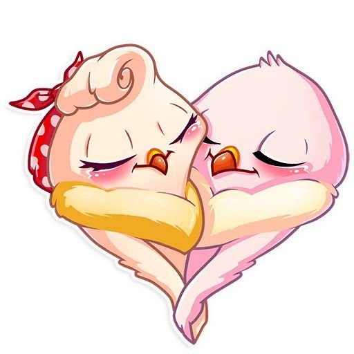 Стикер влюбленность