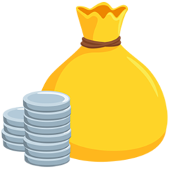 Смайлик мешок с деньгами
