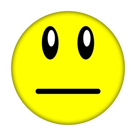 Смайл с прямым ртом