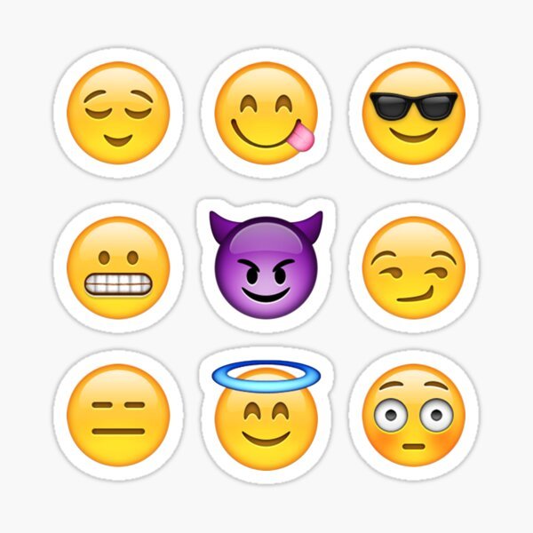 Стикеры смайлики