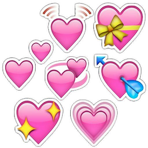 Стикеры ВК С сердечками