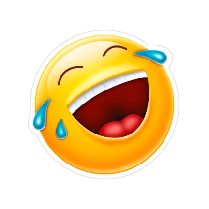 Смайлик смеющийся до слез
