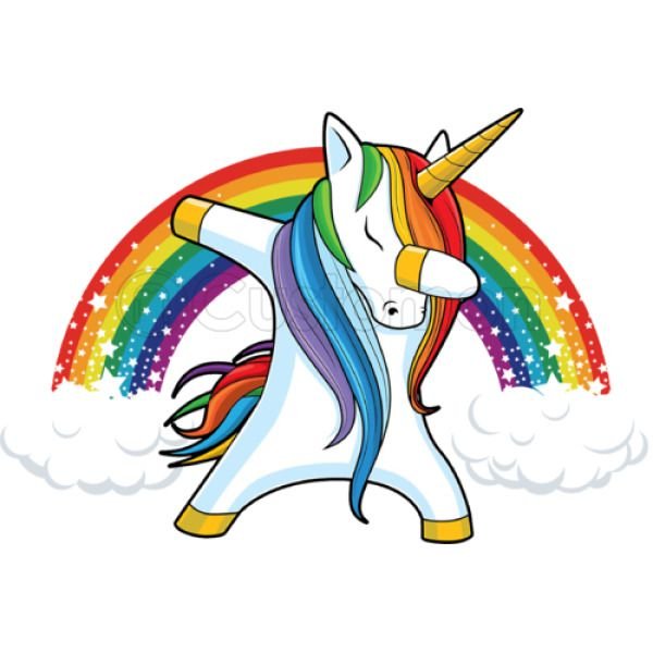 Единорог с радугой