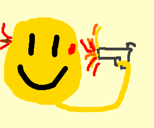 Стреляющийся смайлик