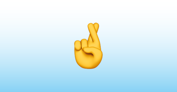 ЭМОДЖИ пальцы крестиком