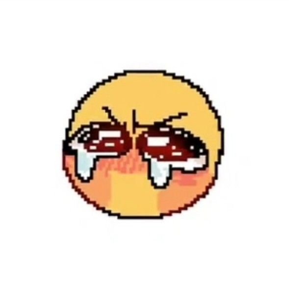 Смущенный смайлик нарисованный