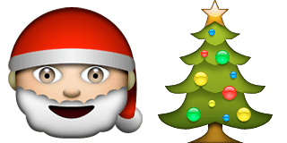 ЭМОДЖИ Новогодняя елка