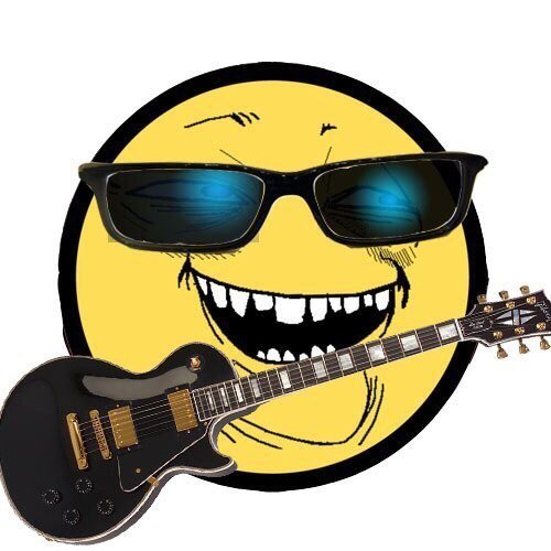 Смайлик с гитарой