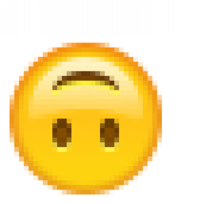 Перевернутый смайлик с улыбкой