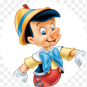 Пиноккио на прозрачном фоне