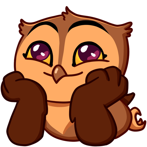 Стикеры ВК Совенок Фил