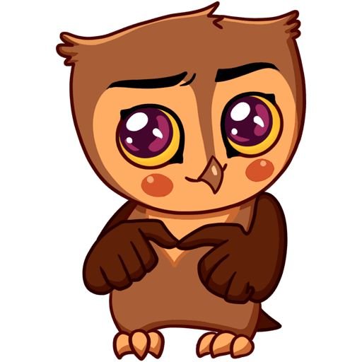 Стикеры ВК Совенок Фил