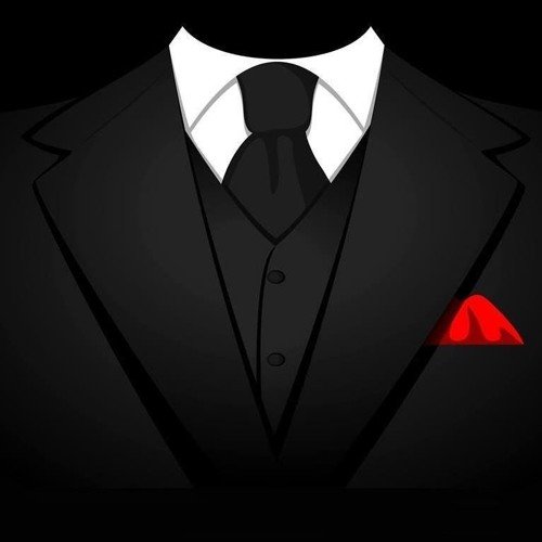 Силуэт мужчины в смокинге